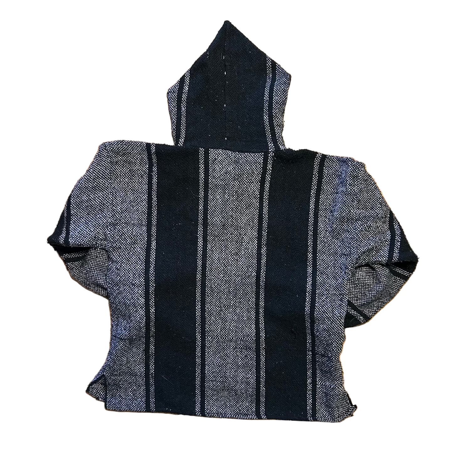 Drug Rug Black Grey Blank Hooded Sweatshirt - XLarge - 26" x 27"