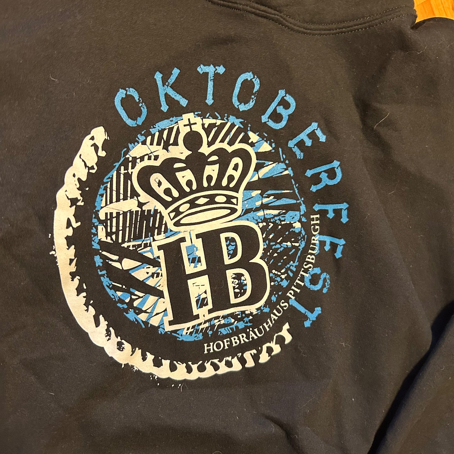 Octoberfest German Black Hoodie Sweatshirt - XLarge - 25" x 25.5"