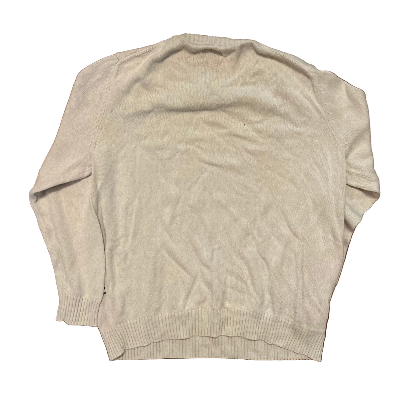 Croft and Barrow White Cream Sweater - Large - 23" x 26"