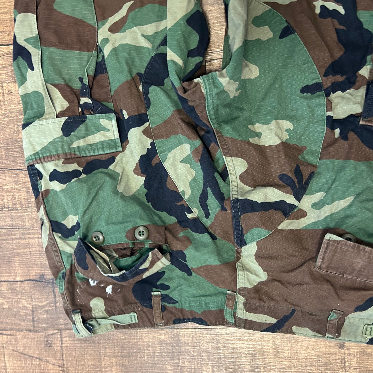 00's Military Camouflage Camo Cargo Pants - Tagged Large, Adjustable Waist - 38” x 31”