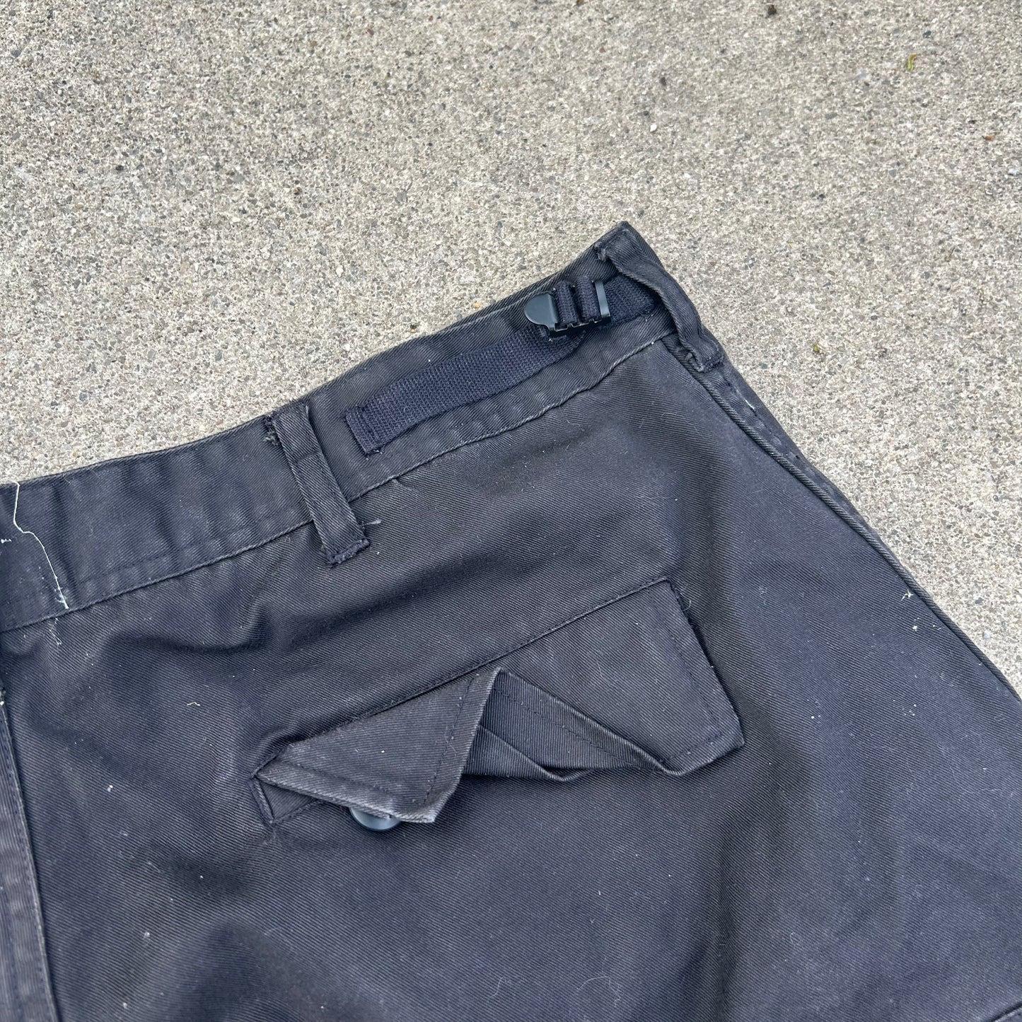 Rothco Black Cargo Pants - Tagged Large Regular, Adjustable Waist - 37” x 31.5”