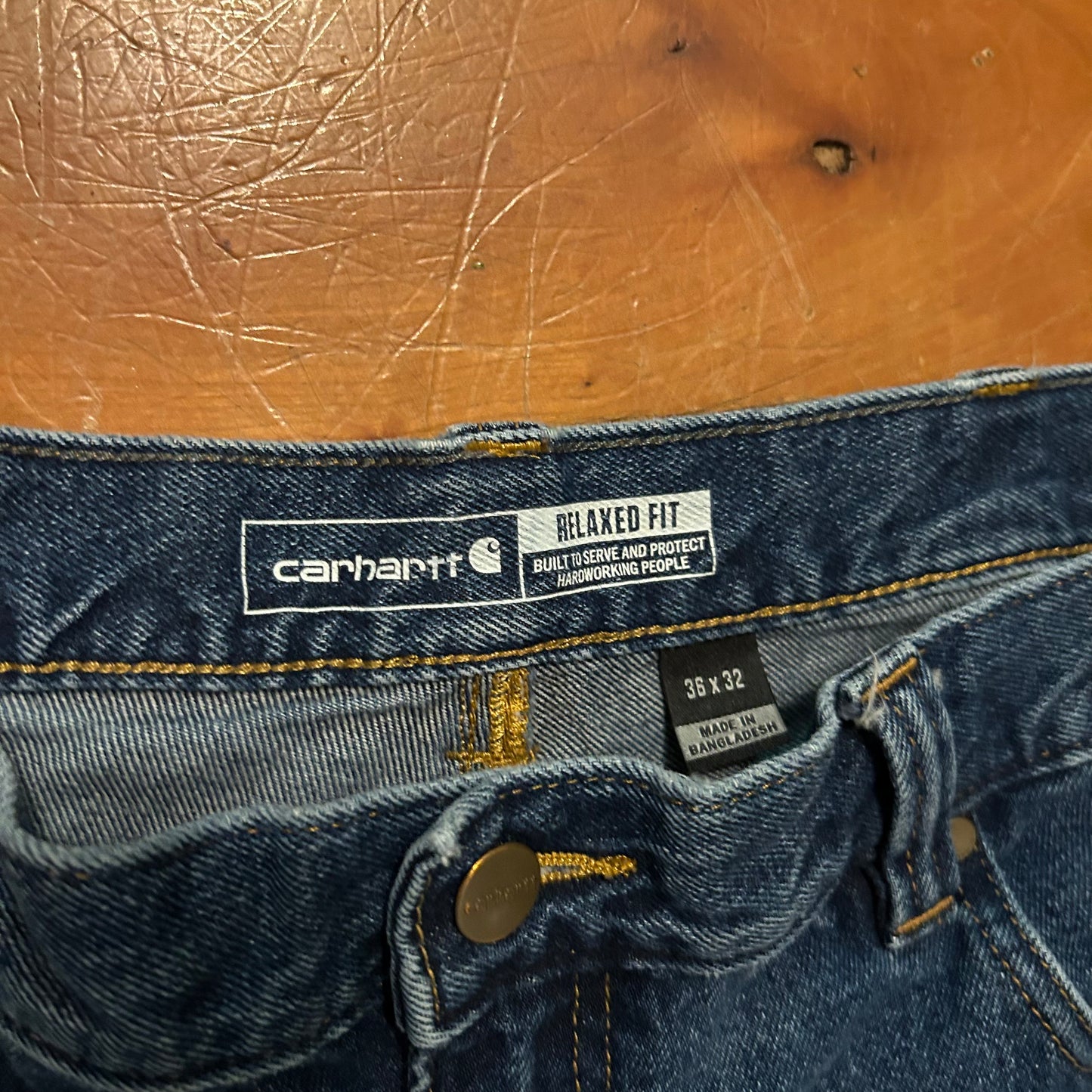 Carhartt Carphartt Denim Blue Jeans Cutoff Shorts - 36" x 11"