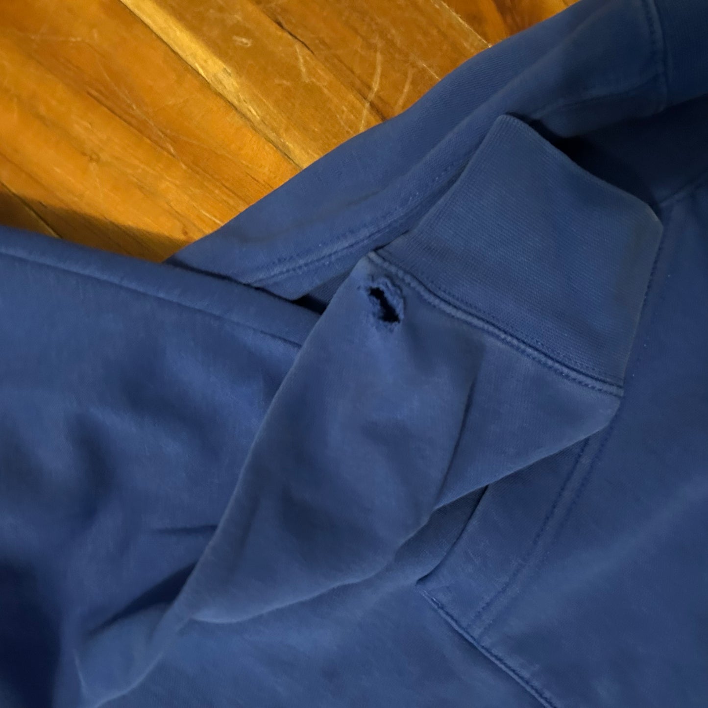 Nike Blue Mini Swoosh Hoodie Sweatshirt - XLarge - 25" x 26"