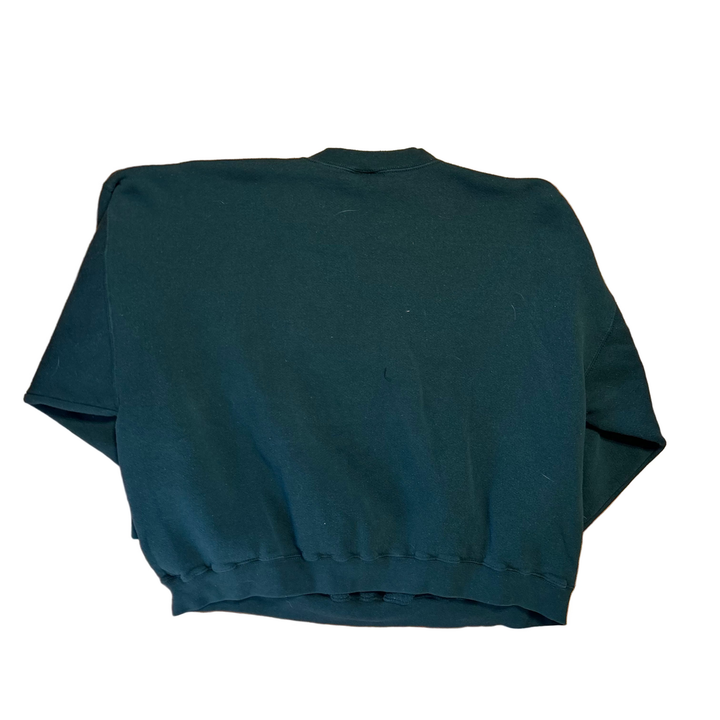 90's Pro Spirit Green Blank Crewneck Sweatshirt - XLarge - 28" x 25.5"