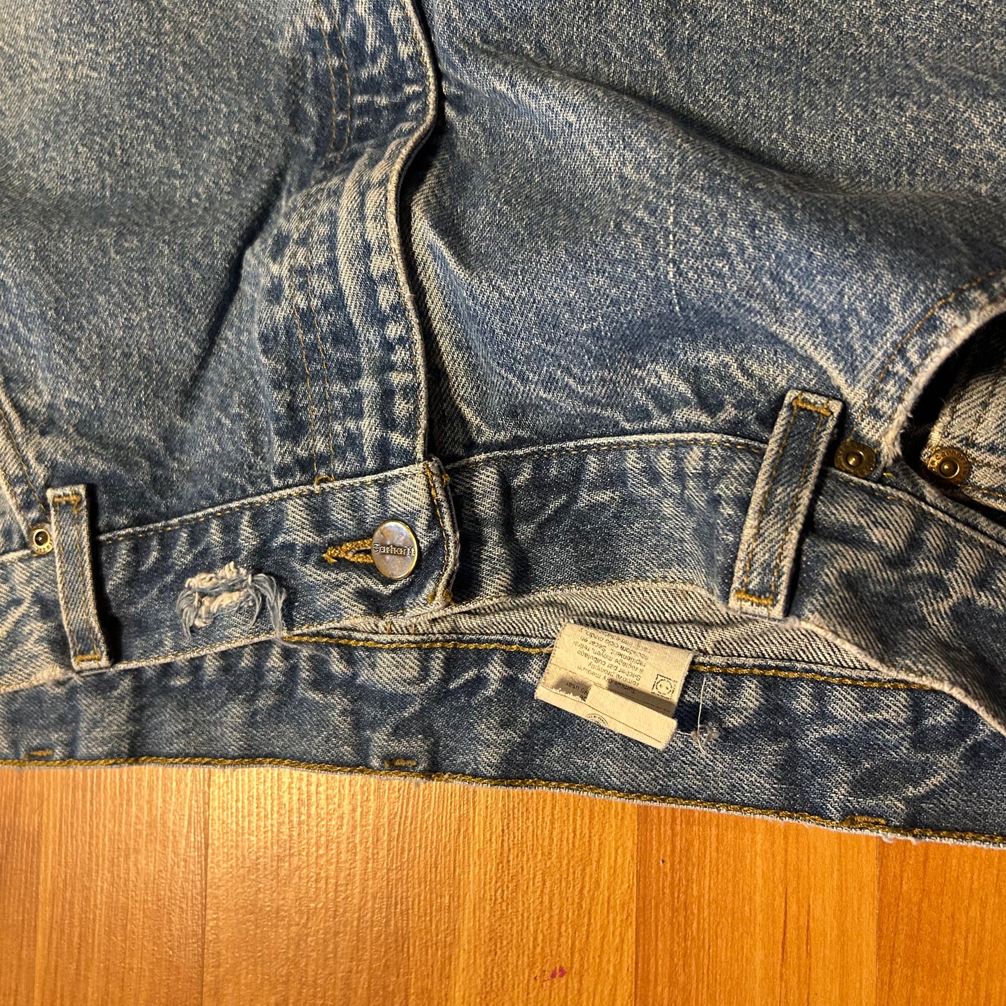 Carhartt Carphartt Light Wash Blue Denim Jeans - 38" x 31"