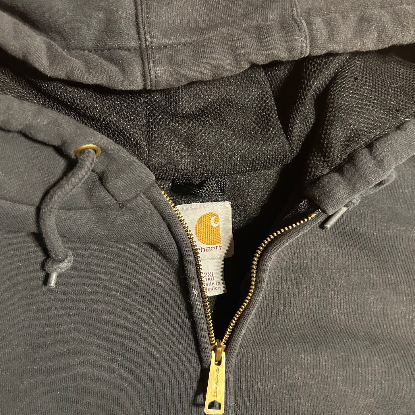 Carhartt Carphartt Navy Blue Rain Defense Hoodie Thermal Zip Up Sweatshirt - XLarge - 30" x 32.5"