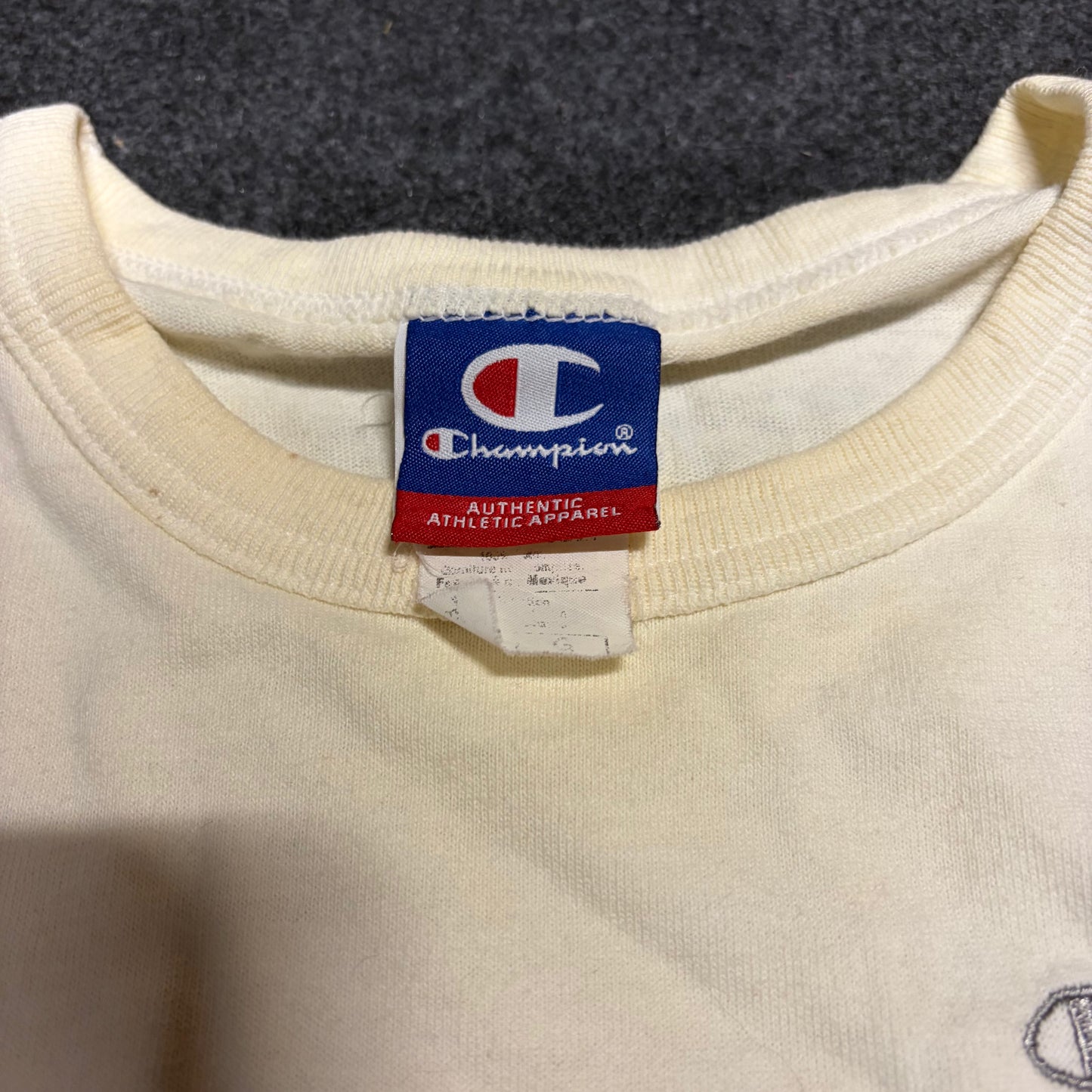 Champion Logo White Tank Top Shirt - Large - 22" x 27"