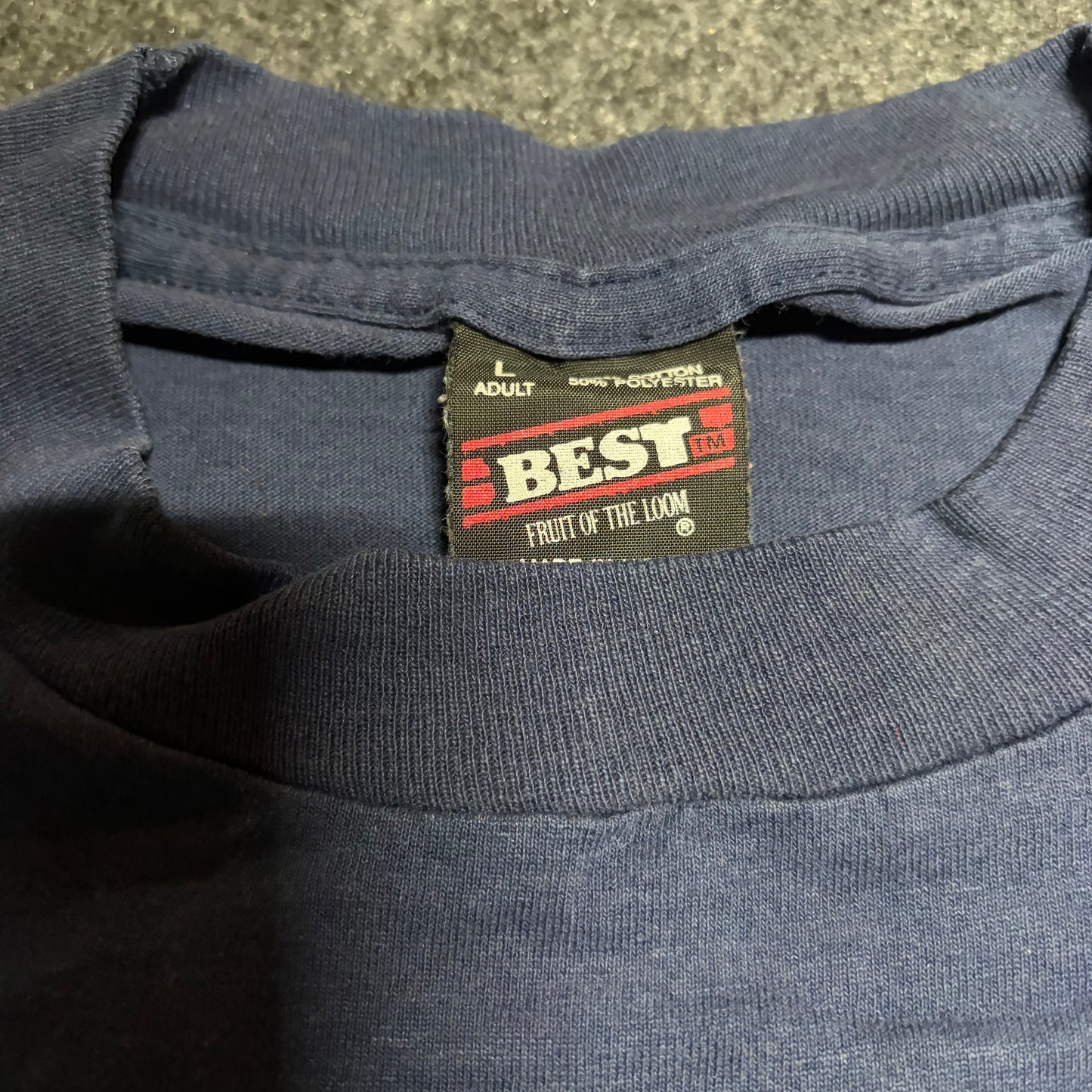 90’s FOTL BEST The Academy Southern A&M College Navy Blue Tshirt - Medium - 21" x