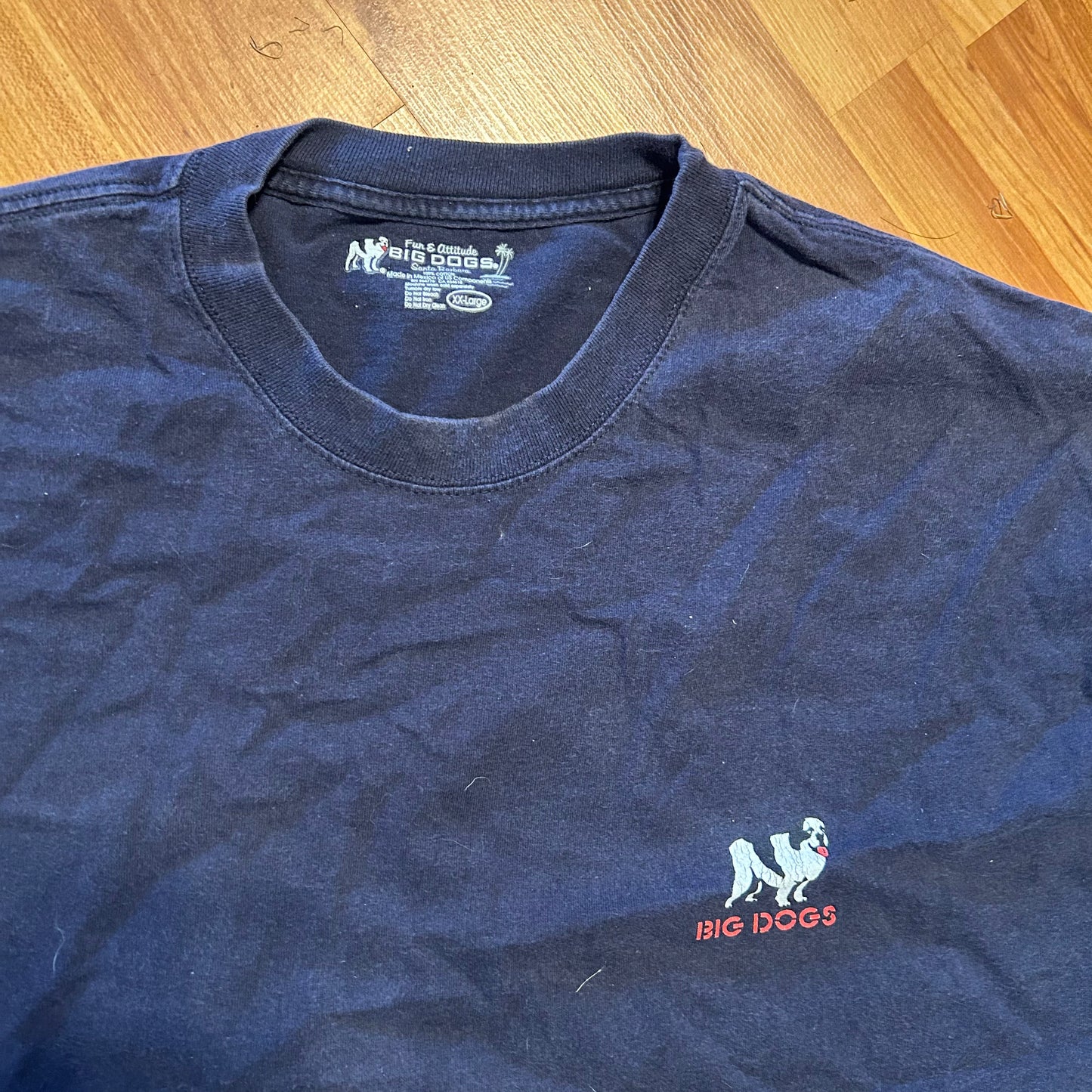 Big Dogs All American Muscle Cars Navy Blue Tshirt - XLarge - 25" x 30.5"