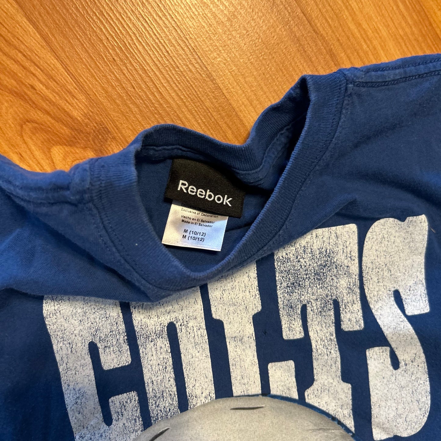 Reebok Indianapolis Colts Navy Blue Tshirt - XSmall - 16" x 21.5"