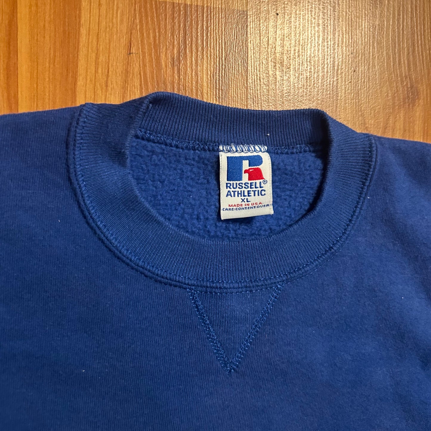 90’s Russell Athletics St Paul’s Blue Crewneck Sweatshirt - XLarge - 24" x 28"