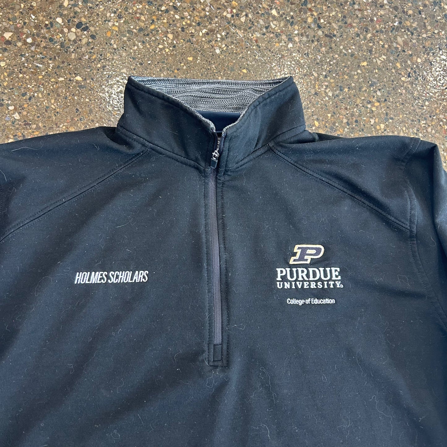 Purdue University Holmes Scholars Black Quarter Zip - XLarge - 24" x 29"