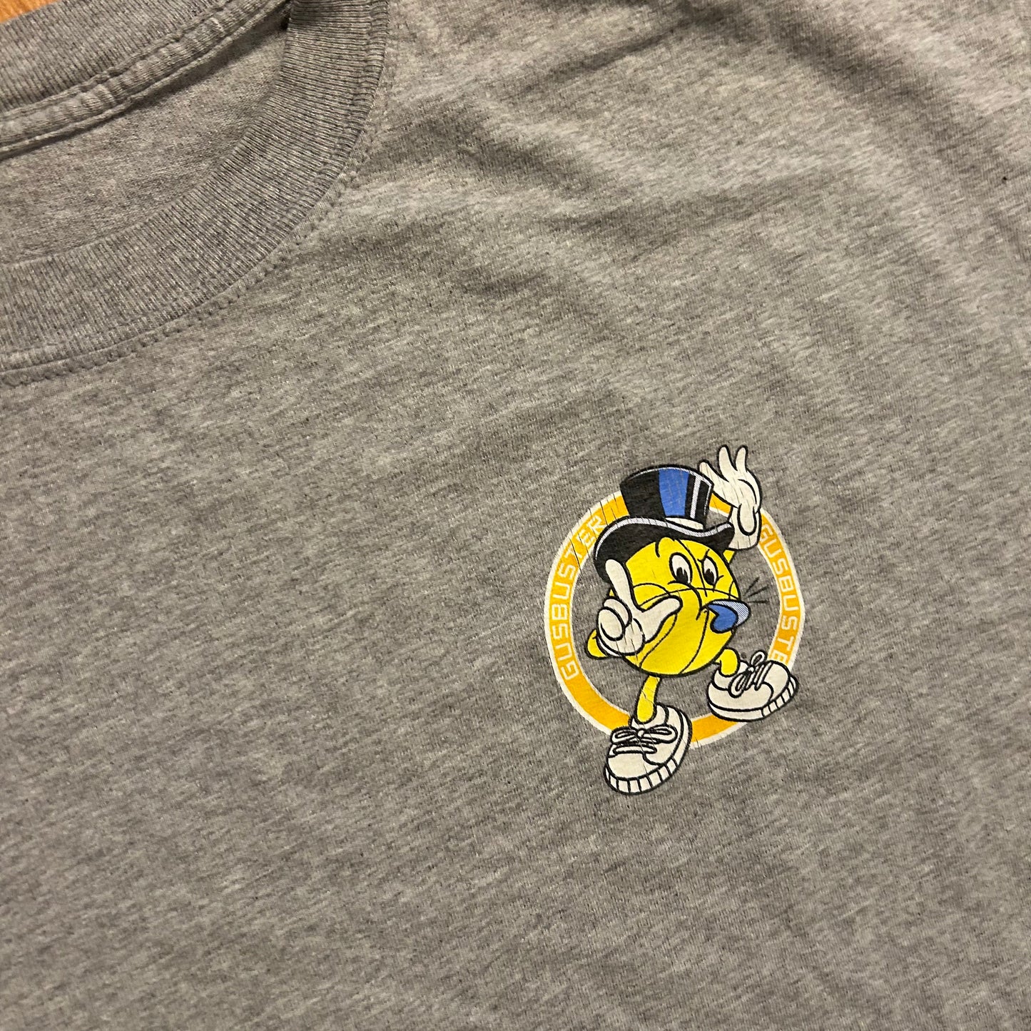 Gusbuster Gus Macker 3 on 3 Basketball Indianpolis Grey Longsleeve Shirt - Large - 23.5" x 29"