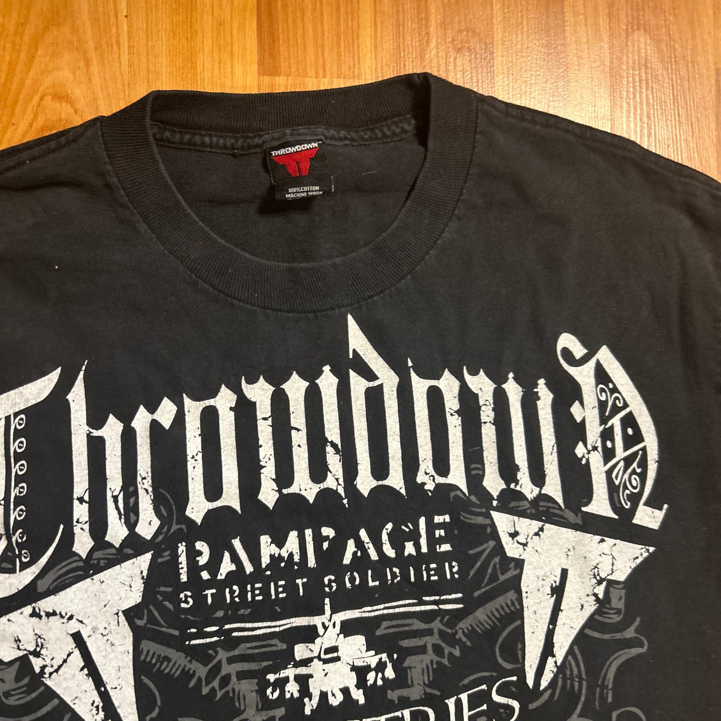 Throwdown Industries Black Logo Tshirt - Medium - 20.5" x 29"