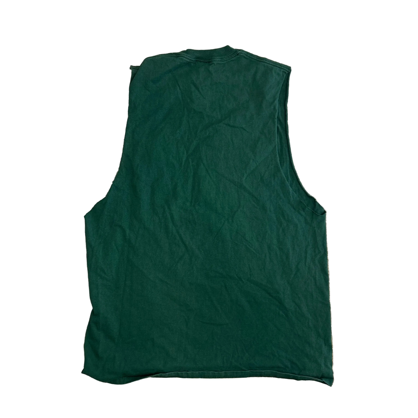 90's Jerzees Dublin Ireland Green Tank Top Shirt - Large - 22" x 31"
