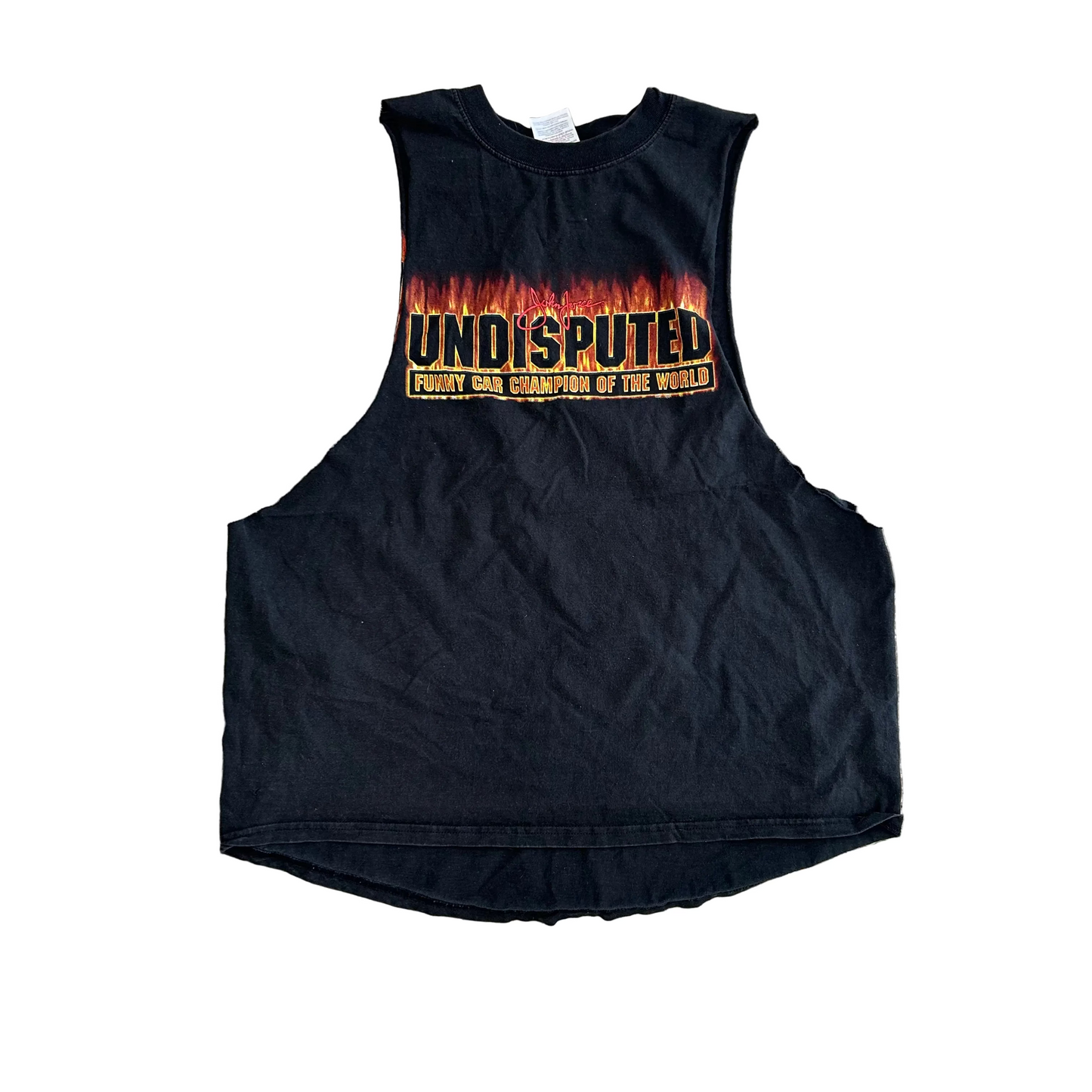 Undisputed Funny Car Champion Of The World Black Tank Top Shirt - Large - 23" x 26.5"
