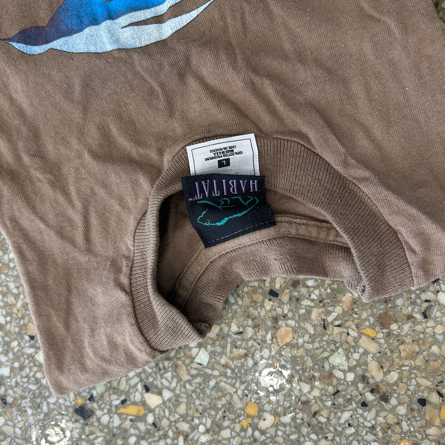 90's Habitat Brown Tank Top Shirt - Medium - 20" x 27"