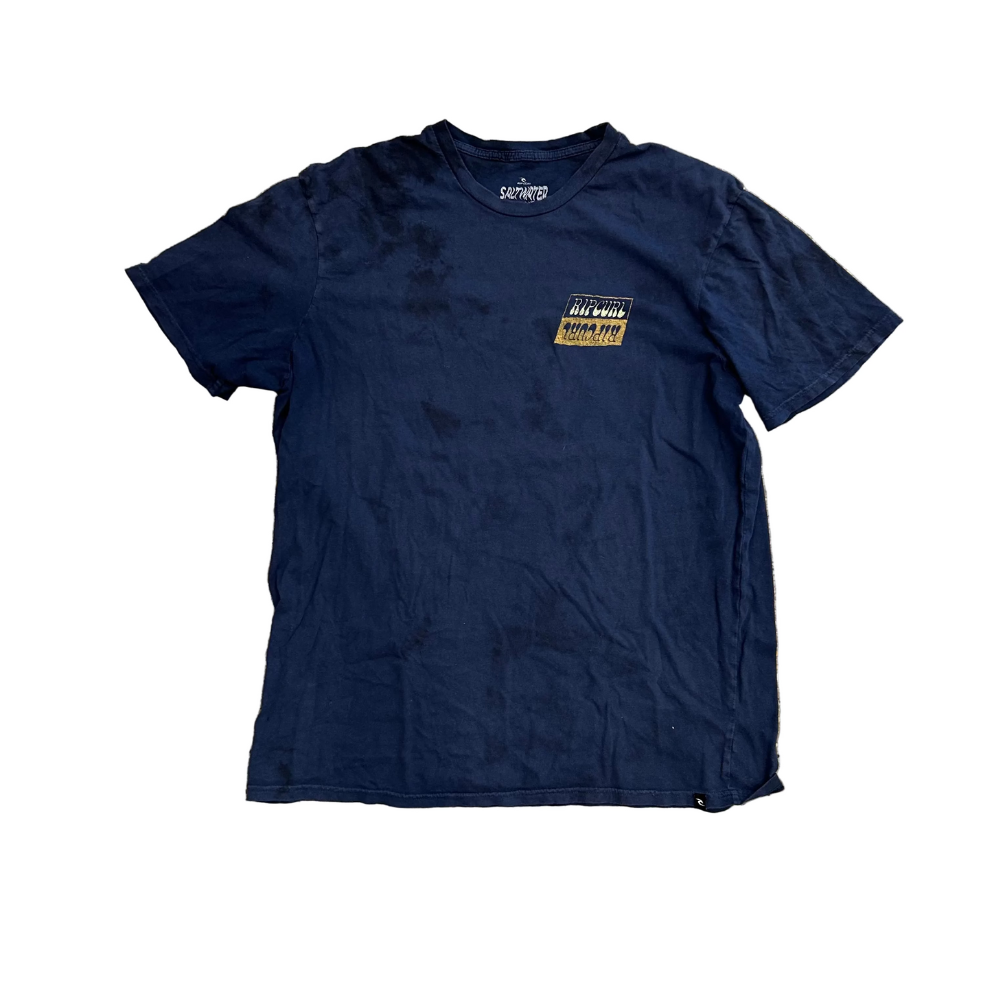 RipCurl Navy Blue Tshirt - Large - 22" x 28.5"
