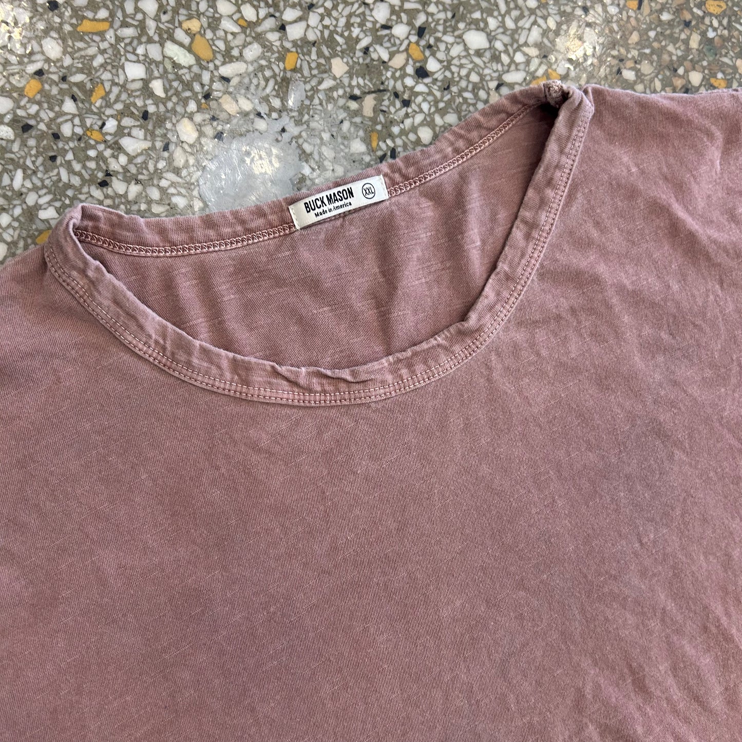 Buck Mason Blank Brown Red Tshirt - XLarge - 24" x 29"