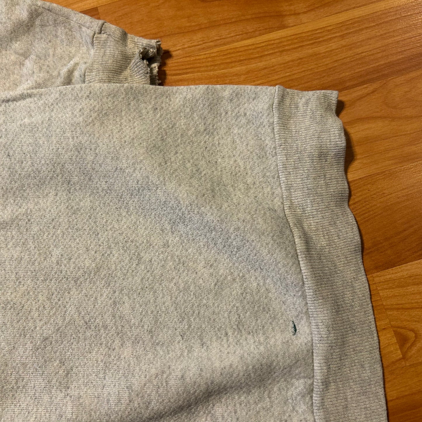 90's 7Logo Pittsburgh Steelers AFC Champions NFL Grey Crewneck Sweatshirt - XLarge - 24" x 26.5"