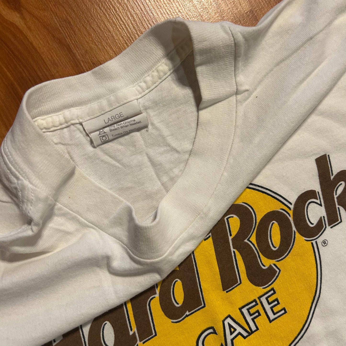 90’s Hard Rock Cafe Dallas White Tshirt - Medium - 21" x 26"