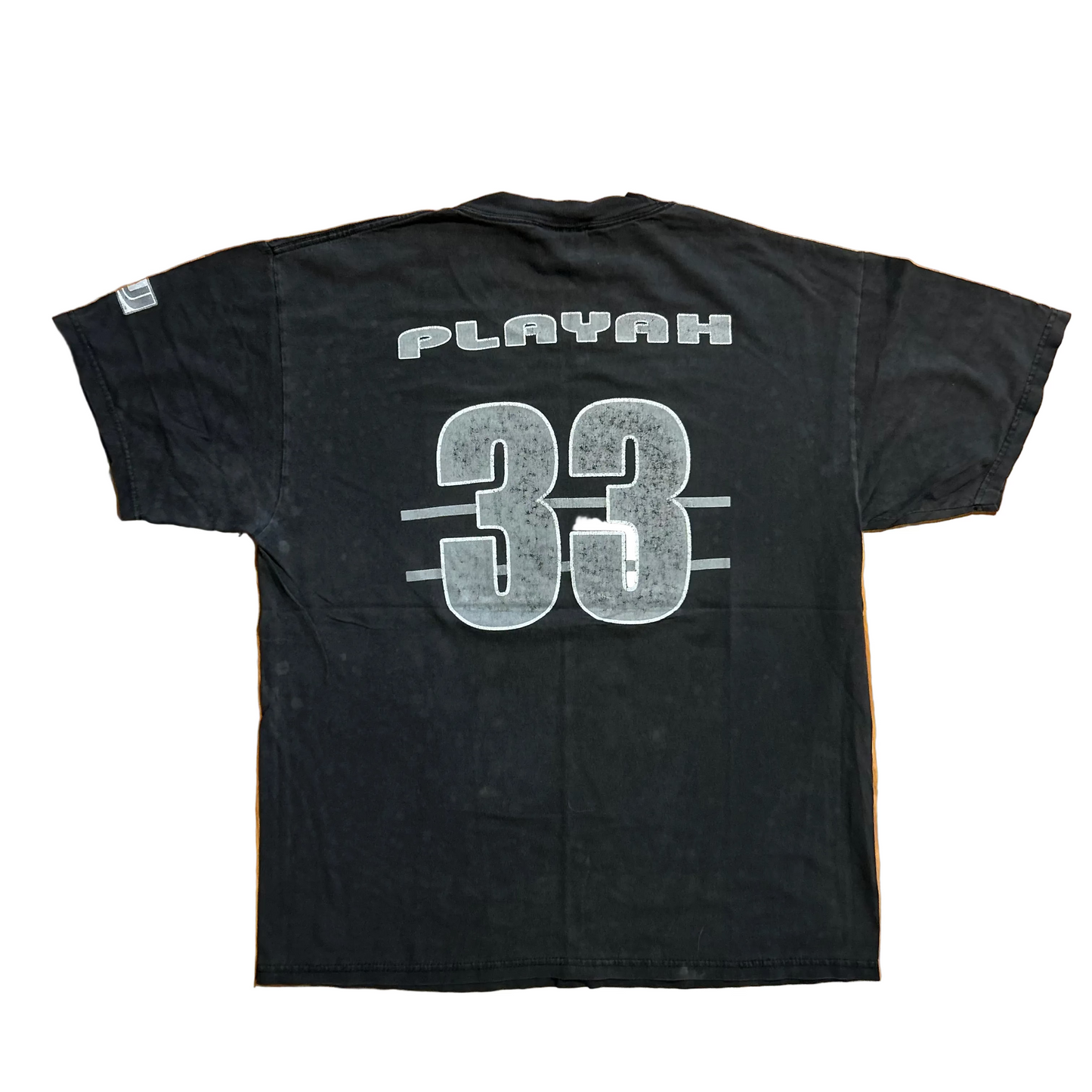Team Undawear Playah 33 Black Faded Tshirt - Medium - 21" x 27.5"