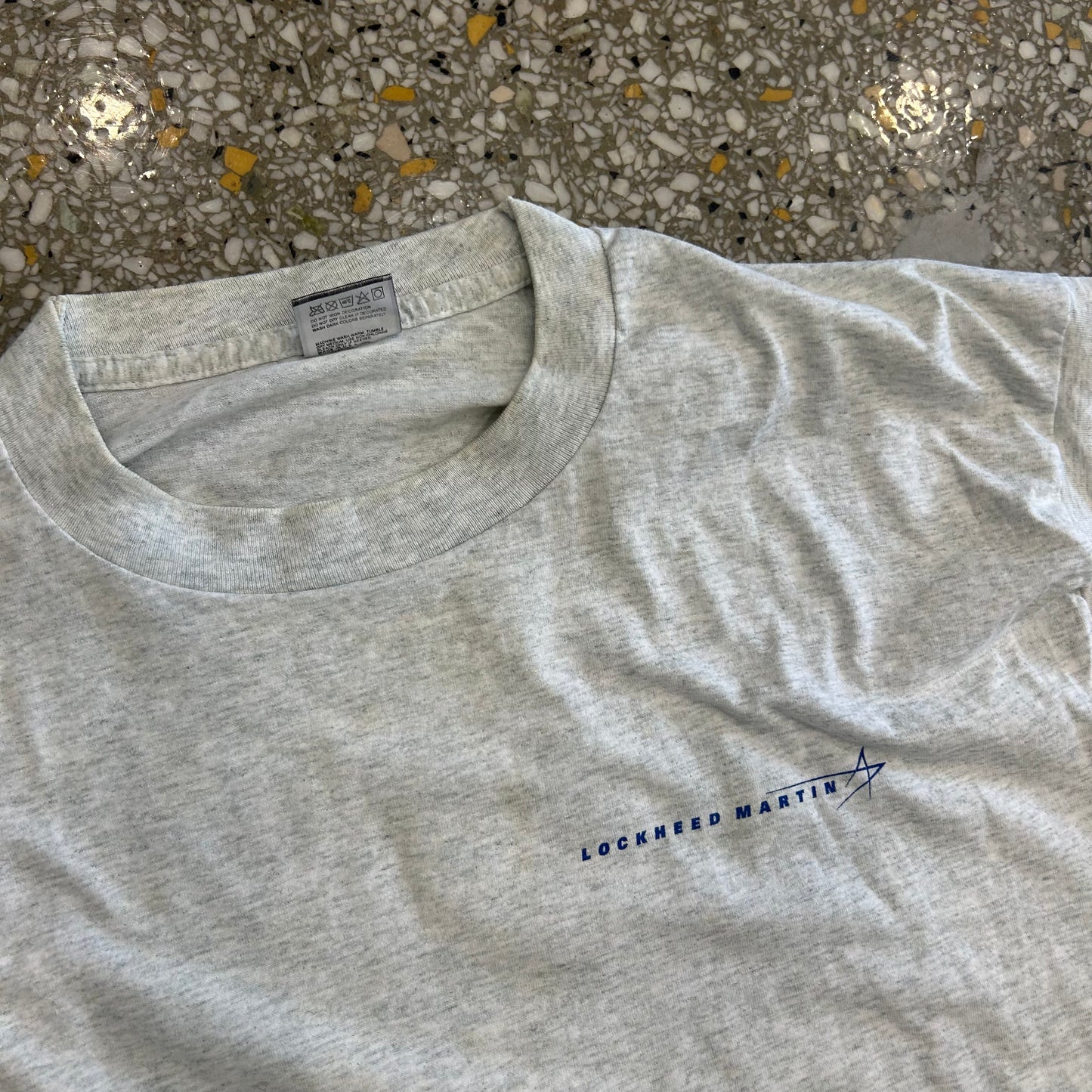90’s BEST FOTL Lockheed Martin Grey Tshirt - Large - 23" x 29"