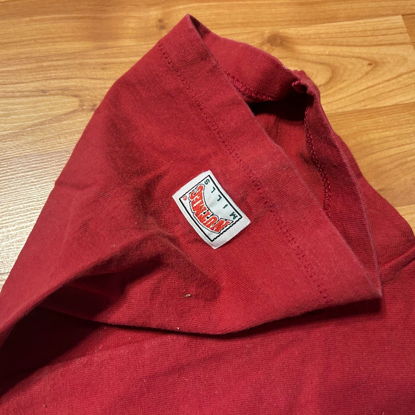 90's Nutmeg Athletic Dept Florida State Seminoles College University Maroon Embroidered Tshirt - XLarge - 24.5" x 30"