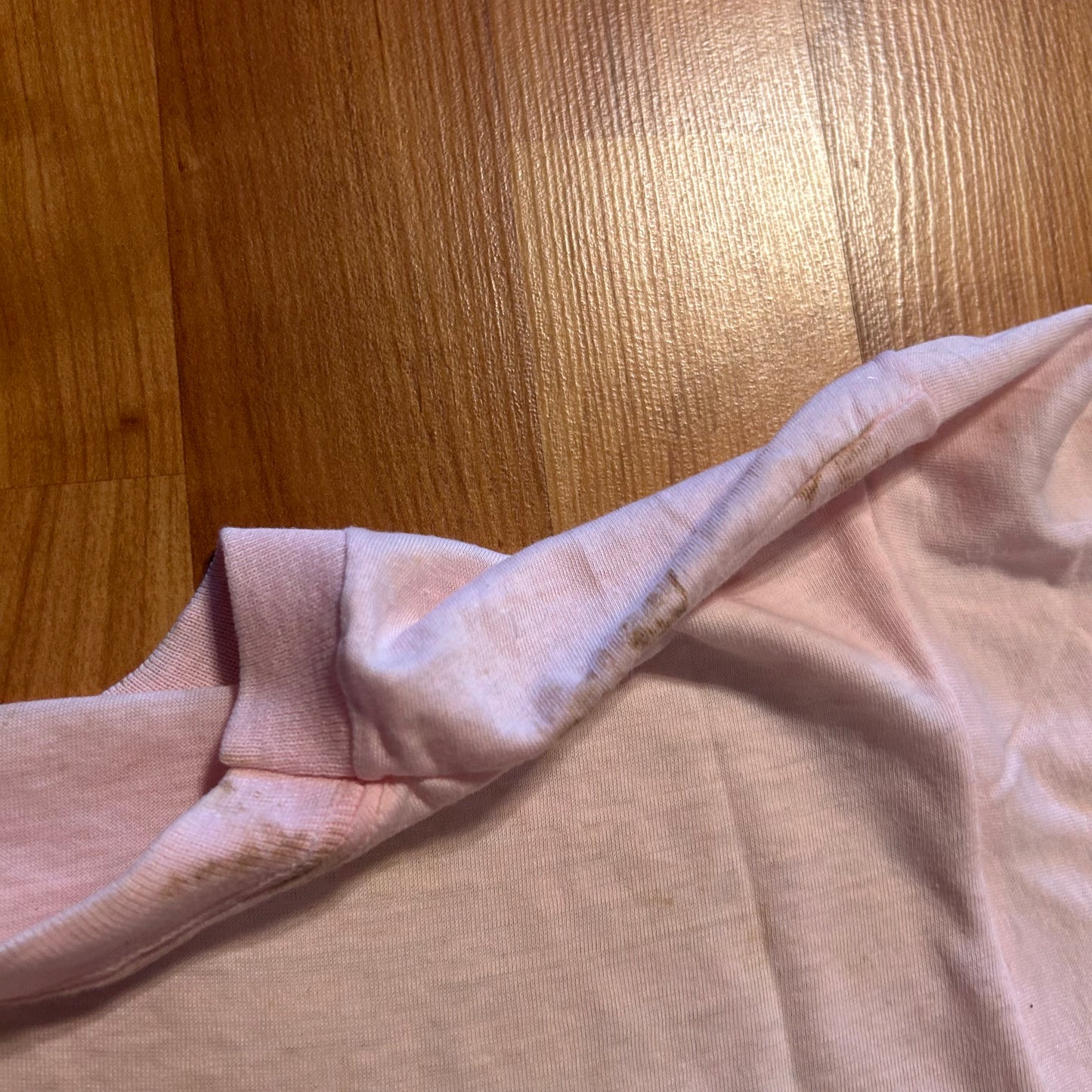 80's Screen Stars Many Islands Camp Spring River Pink Tshirt - Cropped Small - 19.5" x 15.5"