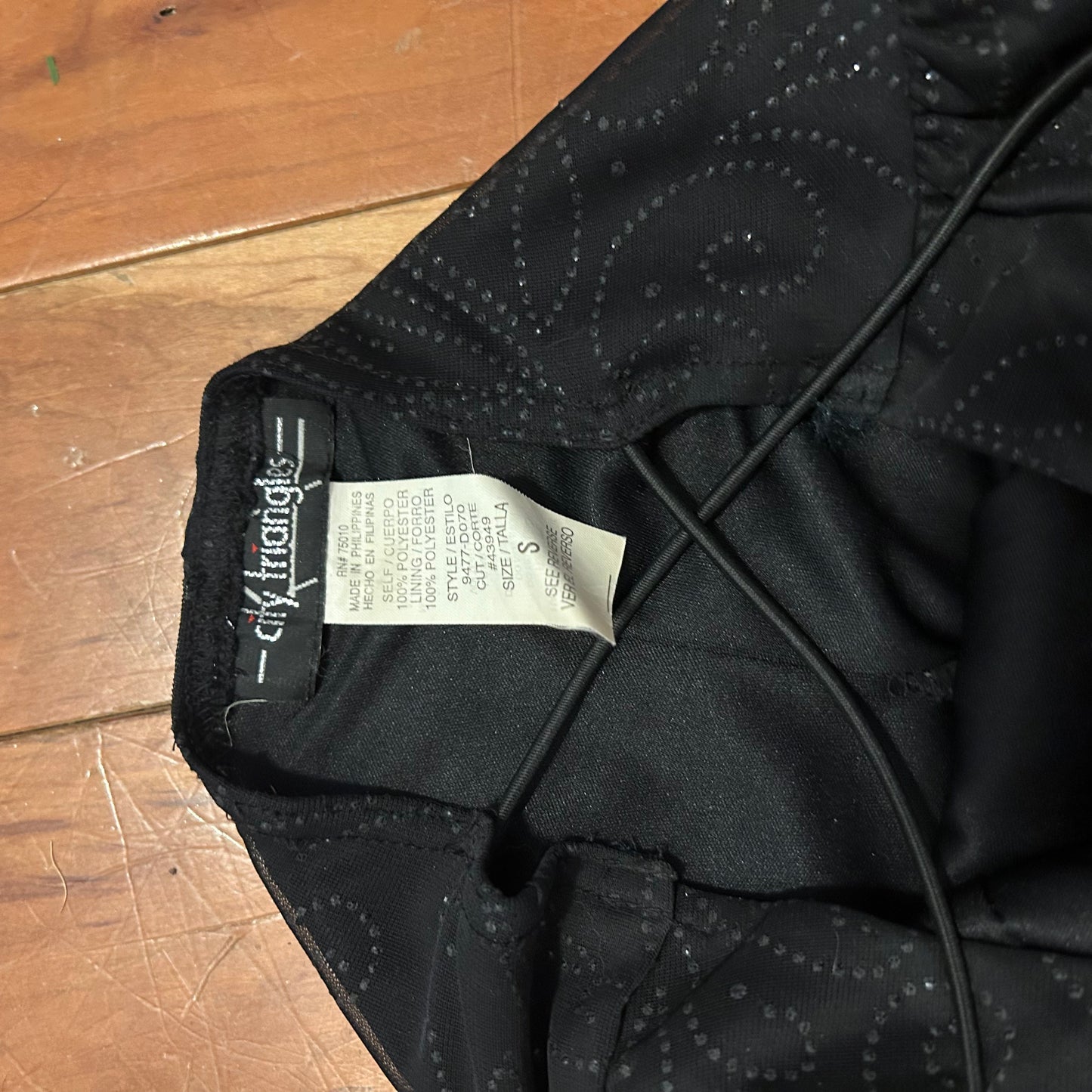 City Triangles Black Sparkly Dress - Tagged Small - 12" x 50"