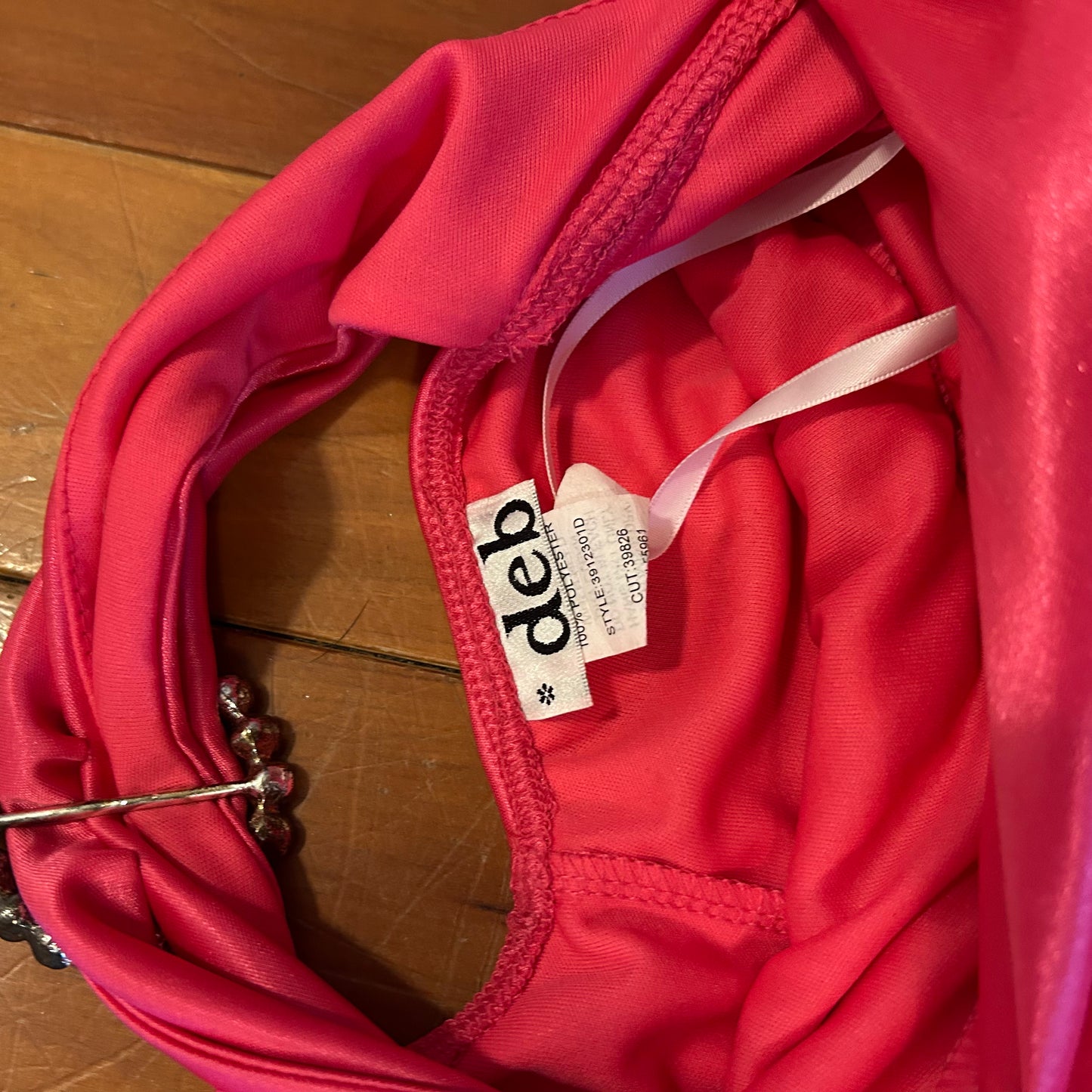 90's Deb Pink Dress - Tagged Medium - 13" x 50"