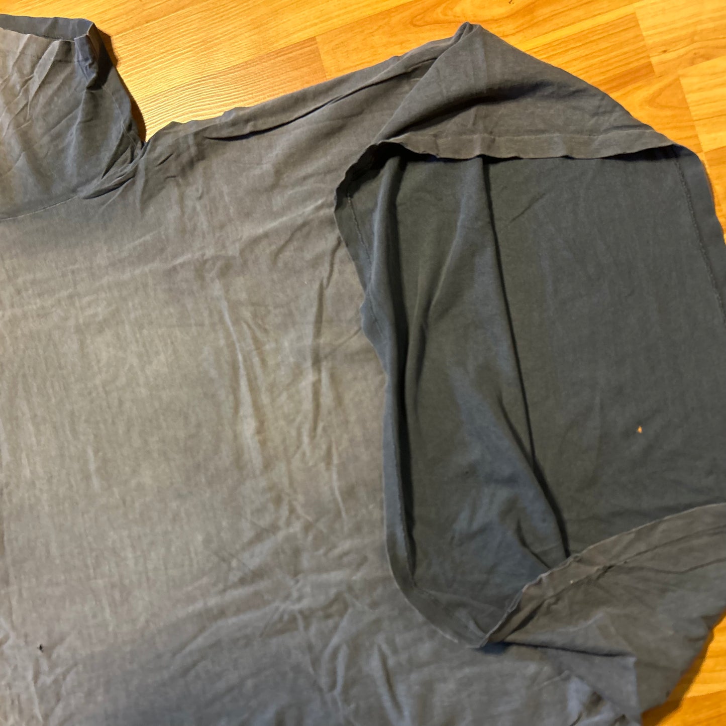 90's Klondike Dry Goods Black Blank Faded Distressed Paper Thin Tshirt - Large - 22" x 28"