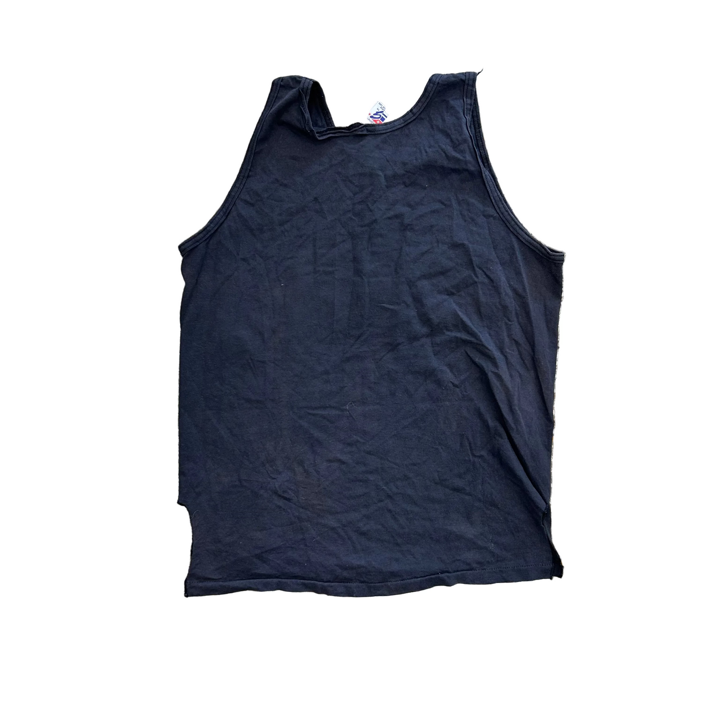80/90's Cleveland Cavaliers NBA Navy Blue Black Tanktop Shirt - Medium - 20" x 27"