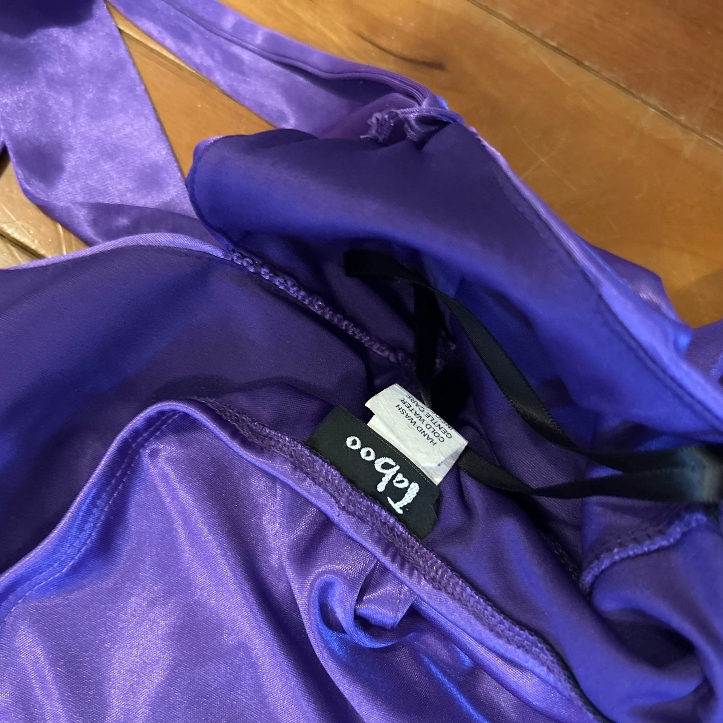 90's Taboo Purple Sparkly Dress - Tagged Small - 13" x 28"