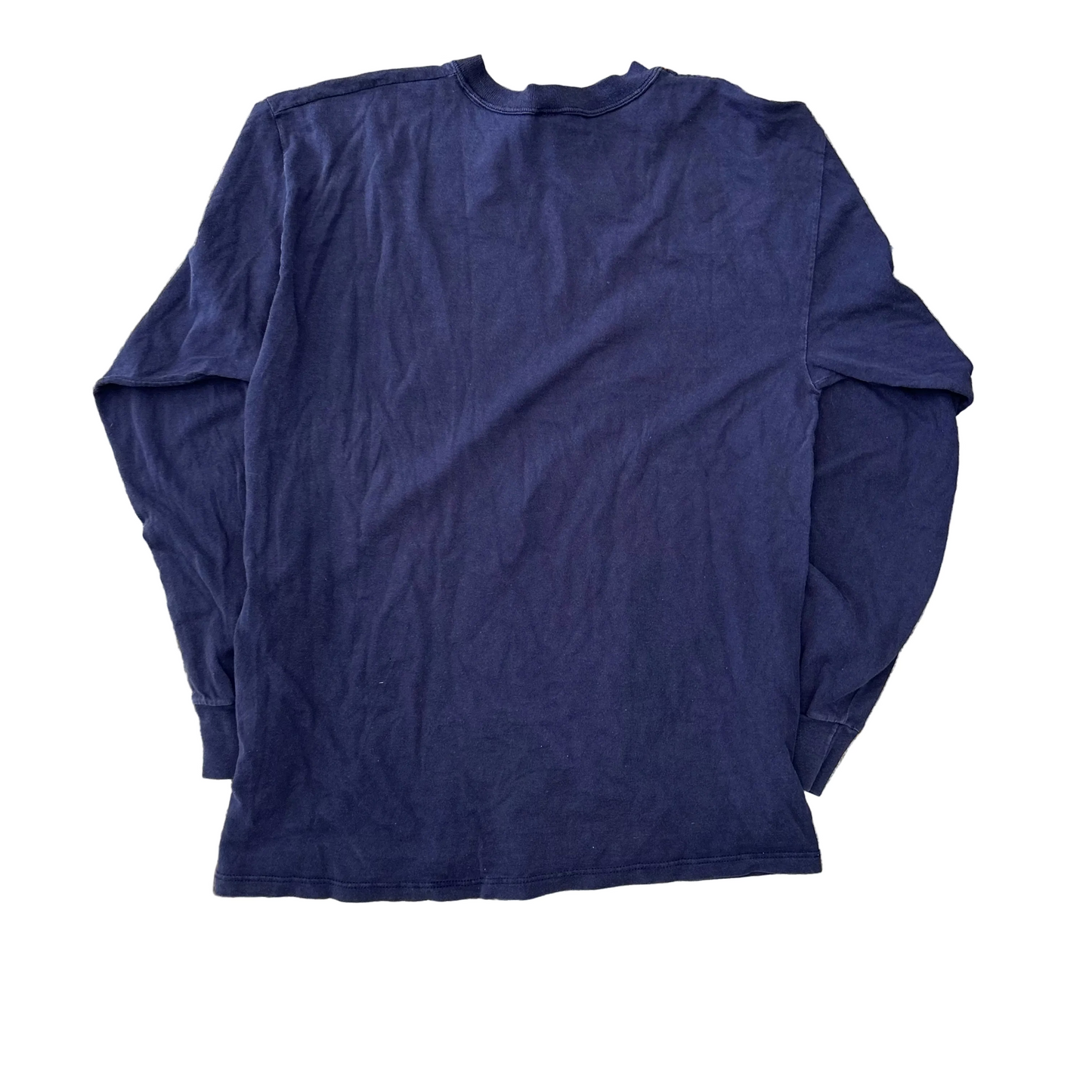 80's Princeton University Navy Blue Longsleeve Shirt - Medium - 21" x 28"