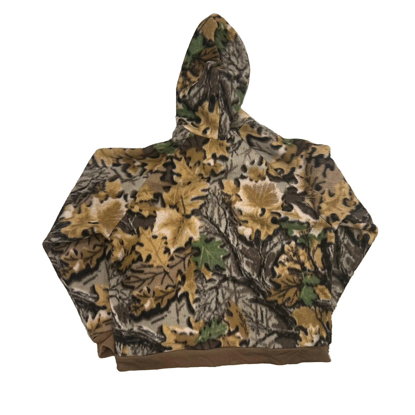 90’s Cabelas Fleece Zip Up Camo Jacket - XLarge - 24" x 25"