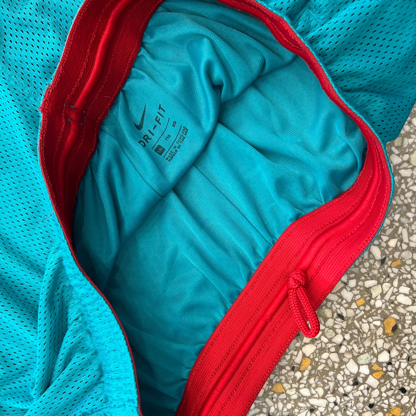 Nike Dri Fit Teal Basketball Mesh Shorts - 32" x 9.5"