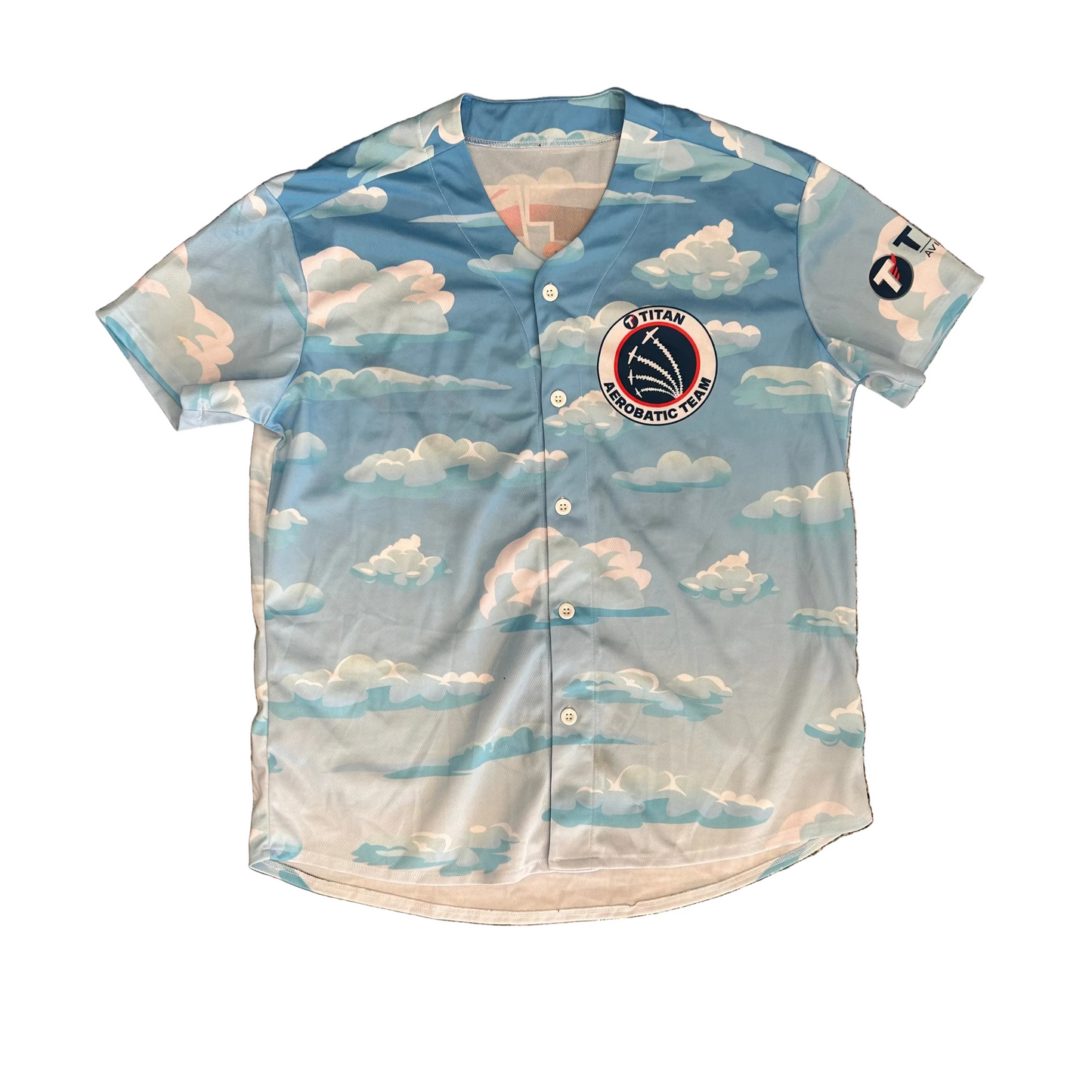 Titan Aerobatic Team Aviation Fuels Baseball Shirt - Large - 23" x 30"