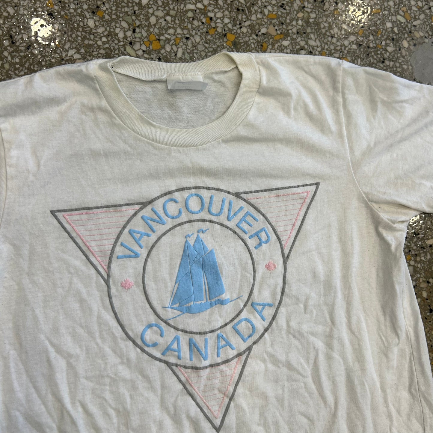 90’s Vancouver Canada White Tshirt - Medium - 20" x 28.5"
