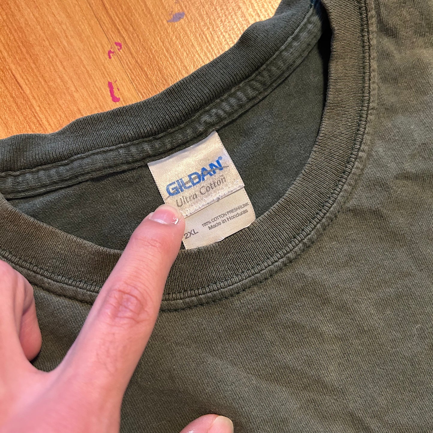 Phuck Ice Faded Green Gildan Pocket Phart Merch Tshirt - 25" x 28" - XLarge