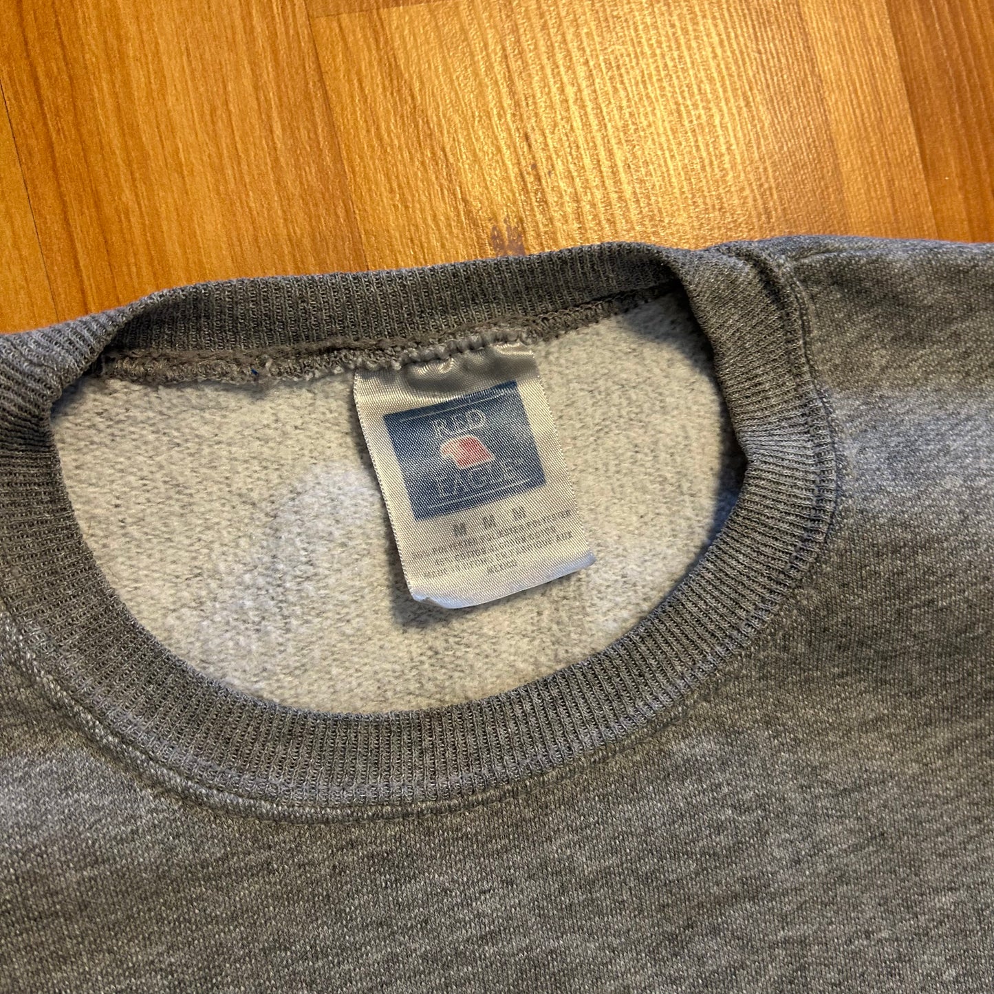 Phuck Ice Grey Red Eagle Crewneck Sweatshirt - 21" x 25" - Medium