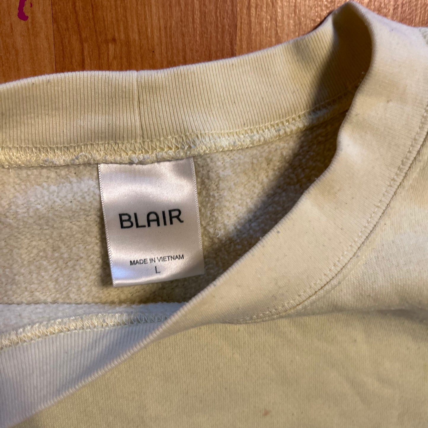 Phuck Ice Yellow Blair Crewneck Sweatshirt - 23" x 25" - Large