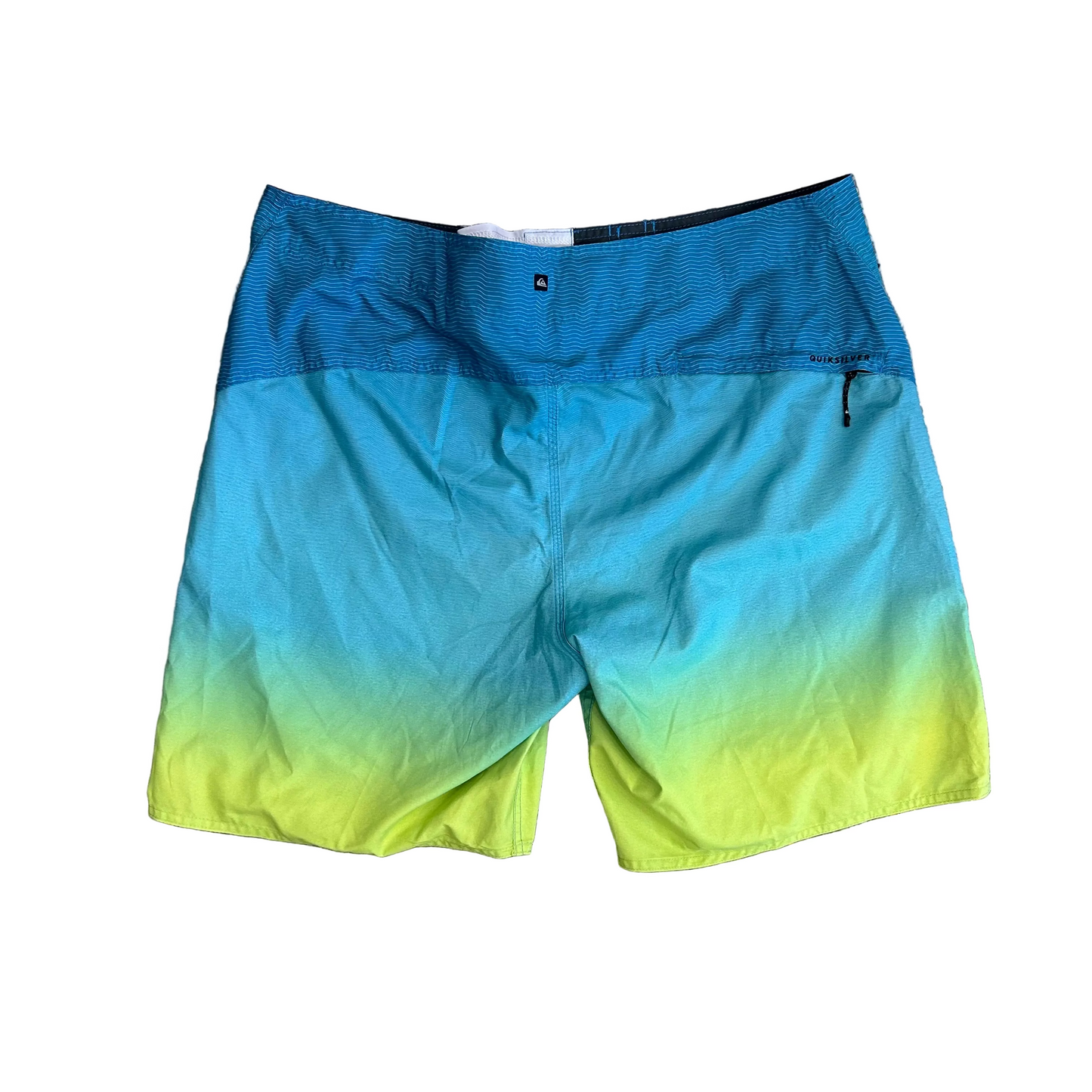 Quiksilver Blue Green Boardshorts - 38" x 8.5"
