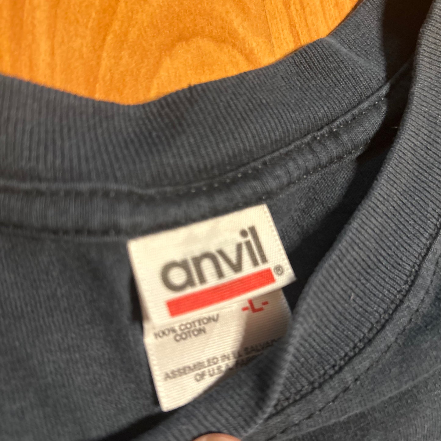 Anvil Life’s Short But the Road Goes on Forever 2003 Motorcycle Bike Week Daytona Beach Florida Black Grey Cotton Tshirt - Medium - 21.5" x 27.5"