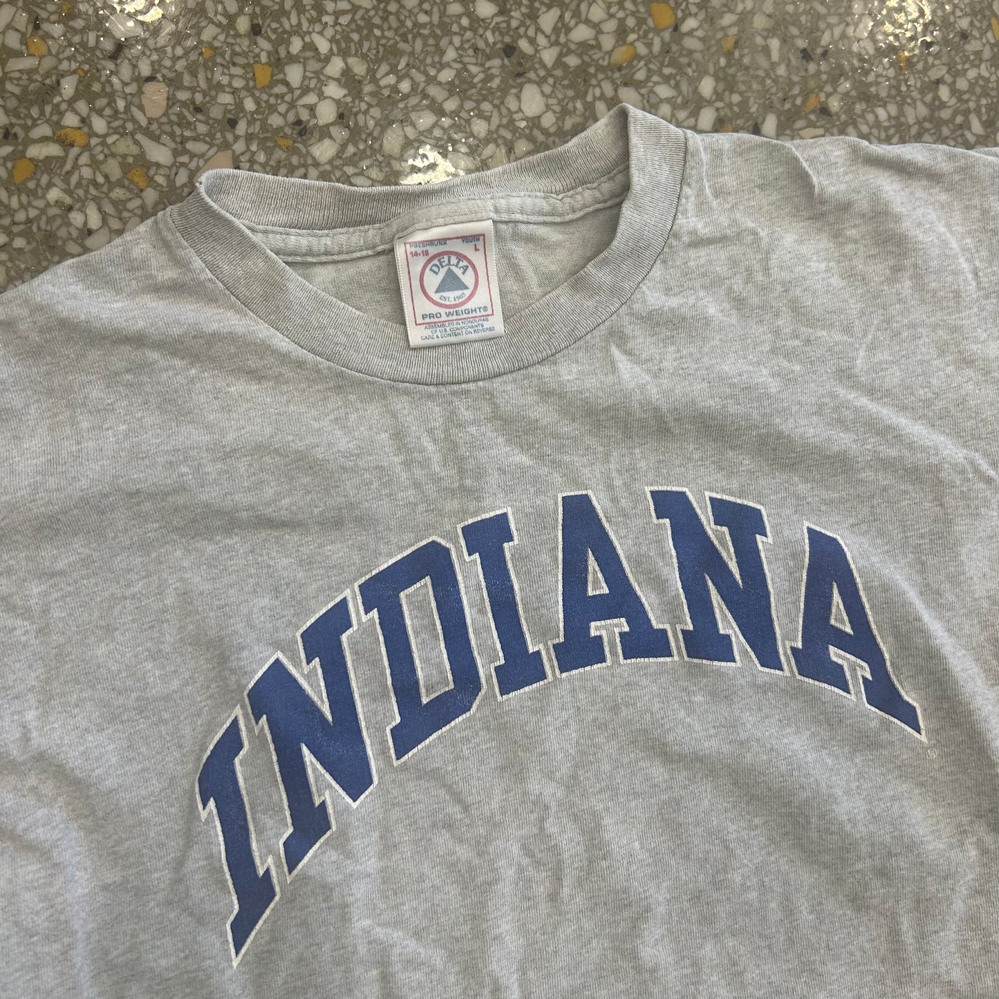 Delta Indiana Grey Tshirt - XSmall - 17" x 22"