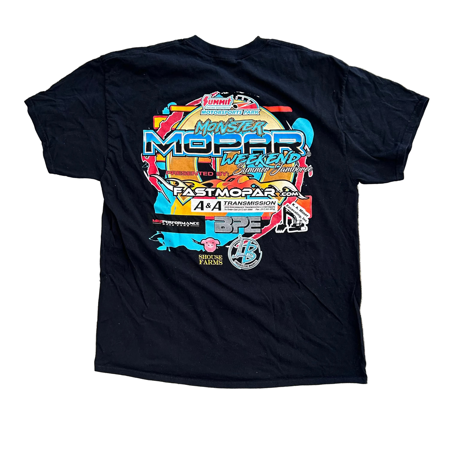 Monster Mopar Black Tshirt - Large - 22" x 30.5"