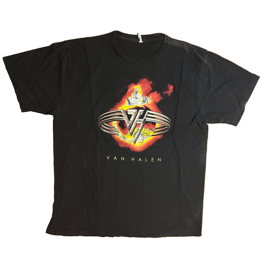 SEL Classic Van Halen Band Music Black Cotton Tshirt - Large - 23" x 30"
