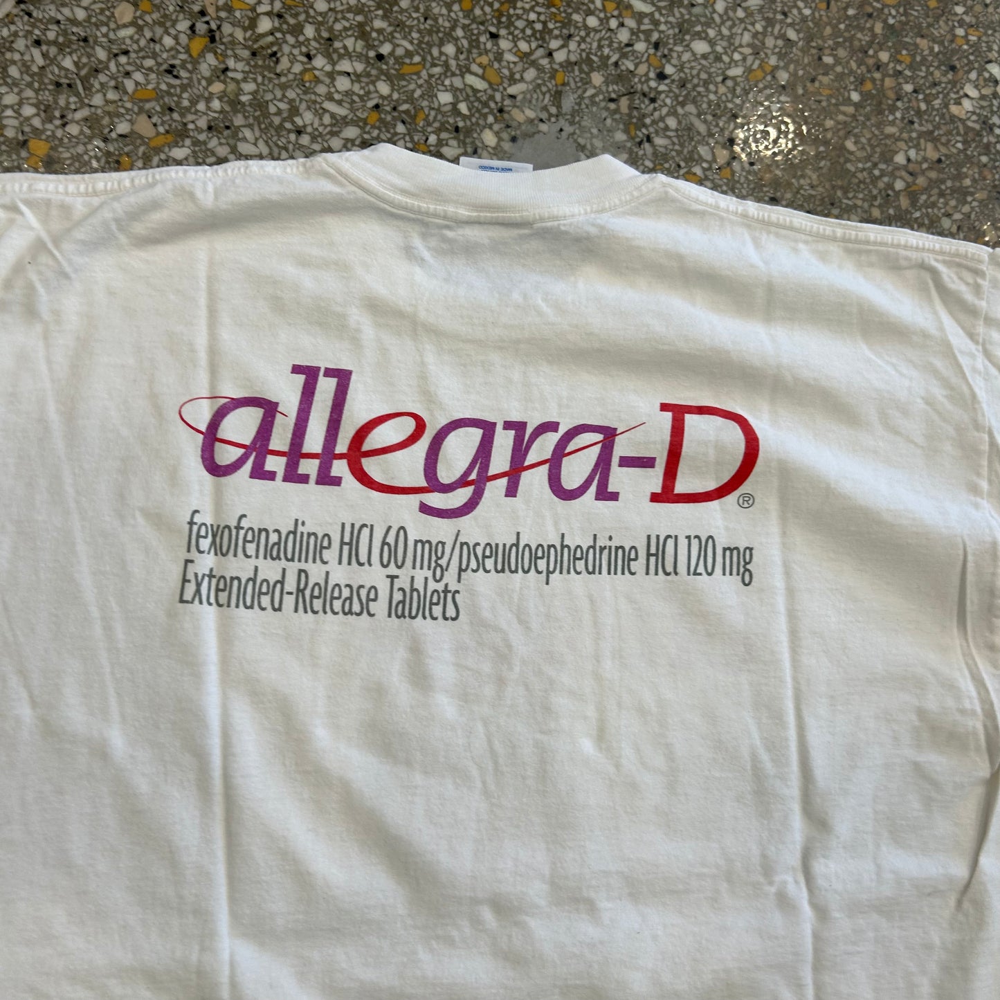 Allegra D White Tshirt - Large - 23" x 27.5"