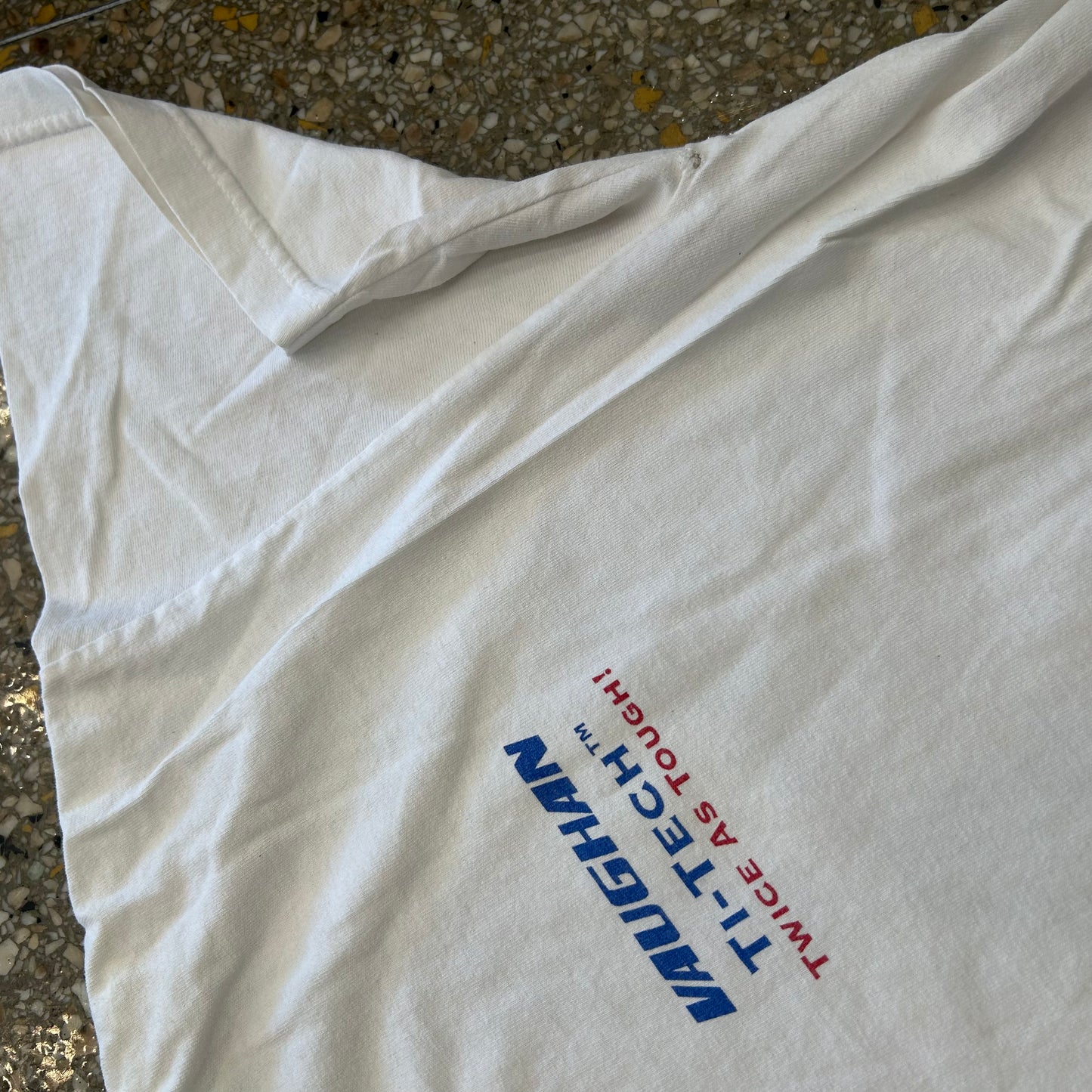 Twice as Tough White Tshirt - XLarge - 24" x 29"