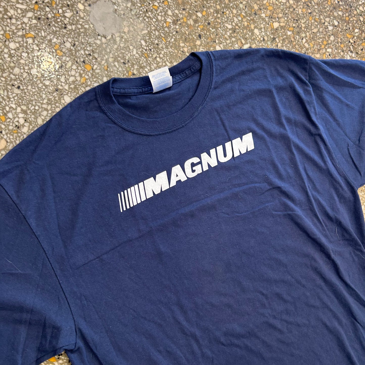 Magnum Trucker Appreciation Navy Blue Tshirt - Large - 23" x 33"